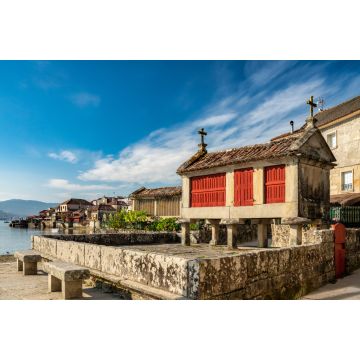 Lais Puzzle - Typische galicische Getreidespeicher in Combarro an der Ría de Pontevedra, Spanien - 2.000 Teile