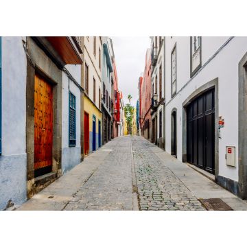 Lais Puzzle - Menschenleere Straßen mit traditionellen Häusern auf der Insel Las Palmas de Gran Canaria - 1.000 Teile