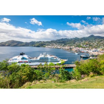 Lais Puzzle - Kreuzfahrtschiff im Hafen von Kingstown, St. Vincent und die Grenadinen - 1.000 Teile