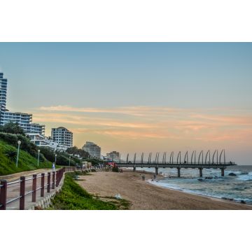 Lais Puzzle - Schöner Umhlanga Promenade Pier, ein Pier aus Walknochen in Kwazulu Natal Durban im Norden Südafrikas bei Sonnenuntergang - 2.000 Teile