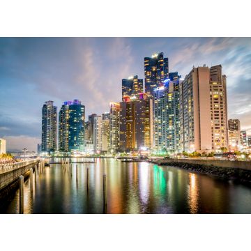 Lais Puzzle - Blick auf die Skyline von Busan im Bezirk Haeundae, in der Nähe des Camellia Haute Gebäudes, Südkorea - 1.000 Teile