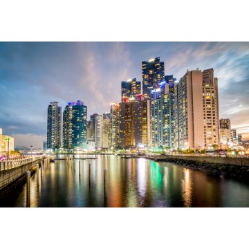 Lais Puzzle - Blick auf die Skyline von Busan im Bezirk Haeundae, in der Nähe des Camellia Haute Gebäudes, Südkorea - 2.000 Teile