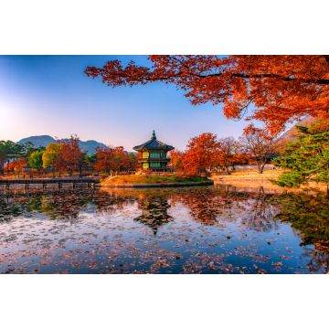 Lais Puzzle - Pagode am Gyeongbokgung-Palast im Herbst, Seoul, Südkorea - 2.000 Teile