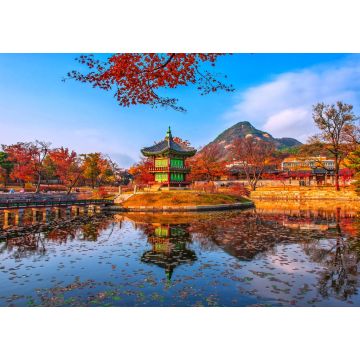 Lais Puzzle - Herbst am Gyeongbokgung-Palast in Seoul, Südkorea - 1.000 Teile