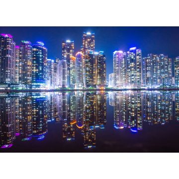 Lais Puzzle - Busan Stadt bei Nacht Südkorea - 1.000 Teile