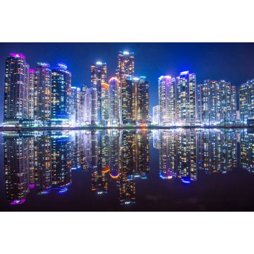 Lais Puzzle - Busan Stadt bei Nacht Südkorea - 2.000 Teile