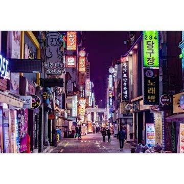 Lais Puzzle - Neonlichter in der Nacht in der Stadt Seoul in Südkorea - 2.000 Teile