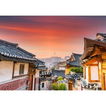 Lais Puzzle - Bukchon Hanok Dorf in Seoul City, traditionelles koreanisches Gebäude im alten Stil, Seoul, Südkorea - 1.000 Teile