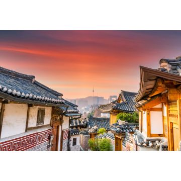 Lais Puzzle - Bukchon Hanok Dorf in Seoul City, traditionelles koreanisches Gebäude im alten Stil, Seoul, Südkorea - 2.000 Teile