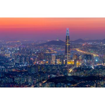 Lais Puzzle - Panoramablick auf Seoul, Südkorea in einer schönen Nacht am Namhansansong Aussichtspunkt - 2.000 Teile