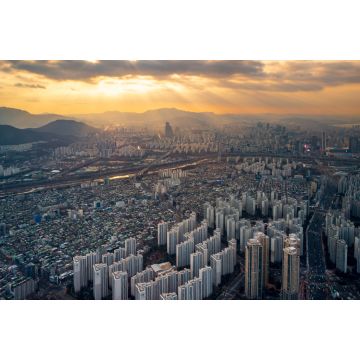 Lais Puzzle - Jamsil-Viertel bei Sonnenuntergang, Seoul, Südkorea - 2.000 Teile
