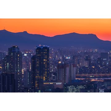 Lais Puzzle - Nächtliche Stadtansicht von Seoul, Südkorea bei Sonnenuntergang - 2.000 Teile