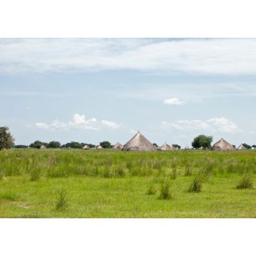Lais Puzzle - Dorf mit Grashütten in den Ebenen des Südsudan - 1.000 Teile