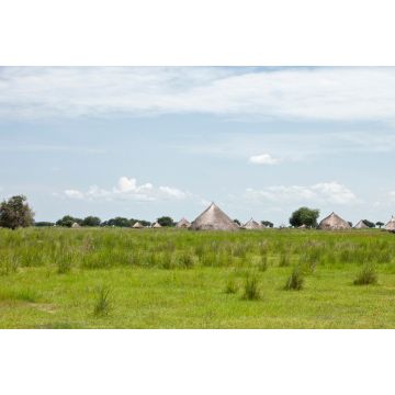 Lais Puzzle - Dorf mit Grashütten in den Ebenen des Südsudan - 2.000 Teile