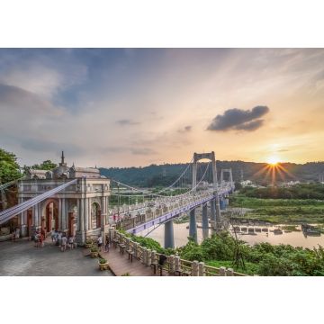 Lais Puzzle - Daxi-Brücke bei Sonnenuntergang in Taoyuan City, Taiwan - 1.000 Teile