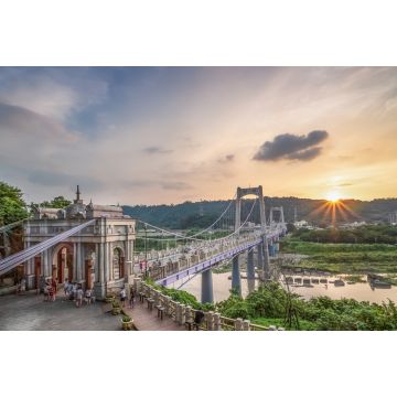 Lais Puzzle - Daxi-Brücke bei Sonnenuntergang in Taoyuan City, Taiwan - 2.000 Teile