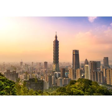 Lais Puzzle - Schönes Stadtbild von Taiwan und Taipei 101 Gebäude bei Sonnenuntergang - 1.000 Teile