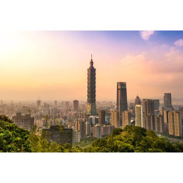 Lais Puzzle - Schönes Stadtbild von Taiwan und Taipei 101 Gebäude bei Sonnenuntergang - 2.000 Teile