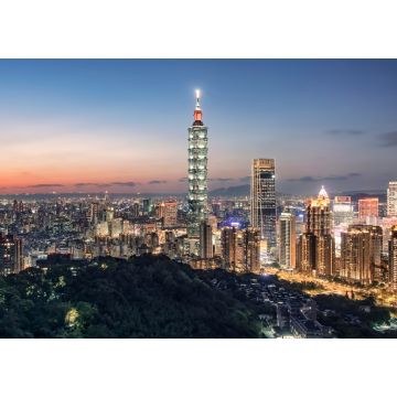Lais Puzzle - Taipeh vom Hügel aus bei Sonnenuntergang, Taiwan - 1.000 Teile
