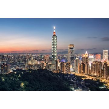 Lais Puzzle - Taipeh vom Hügel aus bei Sonnenuntergang, Taiwan - 2.000 Teile