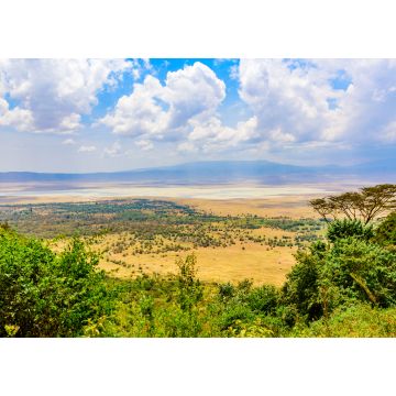 Lais Puzzle - Panorama des Ngorongoro Krater Nationalparks mit dem Magadi See. Safari-Touren in der Savanne von Afrika. Schöne Landschaftskulisse in Tansania, Afrika - 1.000 Teile