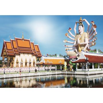 Lais Puzzle - Wat Plai Laem Thailand Sehenswürdigkeiten - 1.000 Teile