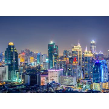 Lais Puzzle - Bangkok Cityscape, Geschäftsviertel mit Hochhaus bei Nacht, Bangkok - 1.000 Teile