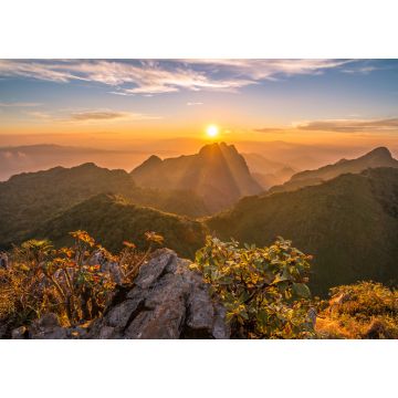 Lais Puzzle - Blick auf den Sonnenuntergang über dem Doi Luang Chiang Dao, dem dritthöchsten Berg in Thailand - 1.000 Teile