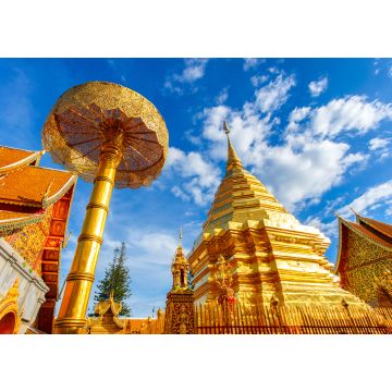 Lais Puzzle - Wat Phra That Doi Suthep ist eine Touristenattraktion in Chiang Mai, Thailand - 1.000 Teile
