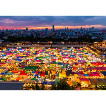 Lais Puzzle - Nachtmarkt, Markt im Freien, in Bangkok, Thailand - 1.000 Teile