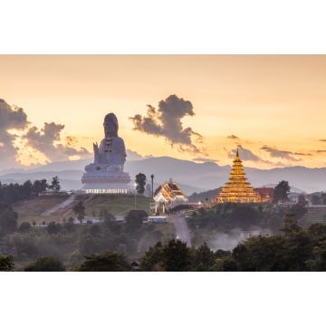 Lais Puzzle - Wat Huay Pla Kang, Chinesischer Tempel in der Provinz Chiang Rai, Schönes Design des Tempels im Norden Thailands - 2.000 Teile