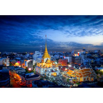 Lais Puzzle - Wat Trimitr in Chinatown oder Yaowarat Bereich in Bangkok Stadt, Thailand - 1.000 Teile