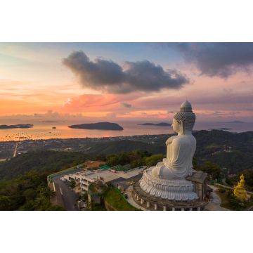 Lais Puzzle - schöner Sonnenaufgang vor dem großen Buddha in Phuket - 2.000 Teile