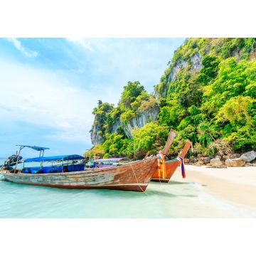 Lais Puzzle - Longtale Boot auf dem weißen Strand von Phuket, Thailand - 1.000 Teile