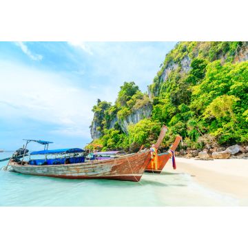 Lais Puzzle - Longtale Boot auf dem weißen Strand von Phuket, Thailand - 2.000 Teile