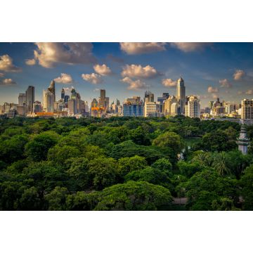 Lais Puzzle - Panorama der Skyline von Bangkok bei Sonnenuntergang - 2.000 Teile