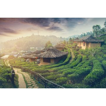 Lais Puzzle - Sonnenaufgang bei Lee Wein Rak Thai, Ban Rak Thai eine chinesische Siedlung, Mae Hong Son, Thailand - 2.000 Teile