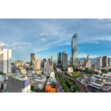 Lais Puzzle - Bangkok Cityscape Business District, Height Tower, Office, Condominium - Panoramablick mit Height Building am Nachmittag - 2.000 Teile