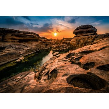 Lais Puzzle - Landschaft bei Sonnenuntergang am Sam Phan Bok in Ubonratchathani, ungesehen in Thailand. Der Grand Canyon - 1.000 Teile