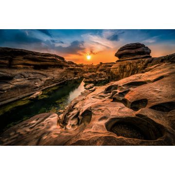 Lais Puzzle - Landschaft bei Sonnenuntergang am Sam Phan Bok in Ubonratchathani, ungesehen in Thailand. Der Grand Canyon - 2.000 Teile