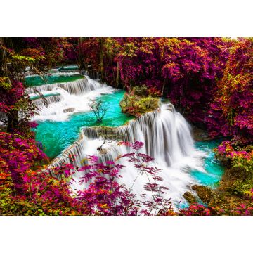 Lais Puzzle - Huay Mae Kamin Wasserfall im bunten Herbstwald in Kanchanaburi, Thailand - 1.000 Teile