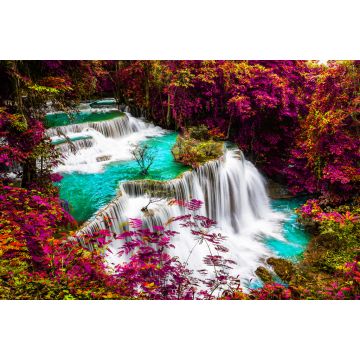 Lais Puzzle - Huay Mae Kamin Wasserfall im bunten Herbstwald in Kanchanaburi, Thailand - 2.000 Teile