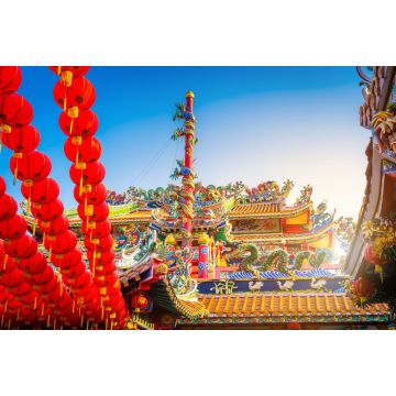 Lais Puzzle - Munlanithi Prasatbun Sathan Shrine Ist ein chinesischer Schrein Alte chinesische Kunst - 2.000 Teile