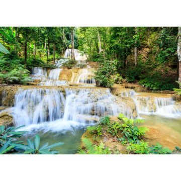 Lais Puzzle - Mae Kae Wasserfall ist ein ungesehener Wasserfall im Tham Pha Thai Nationalpark, Provinz Lampang, Dschungel - 1.000 Teile