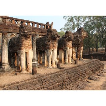 Lais Puzzle - Ruine eines buddhistischen Tempels (Wat Chang Lom) - Si Satchanalai-Chalieng - 1.000 Teile