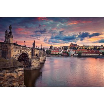Lais Puzzle - Prag. Bild von Prag, der Hauptstadt der Tschechischen Republik, während eines wunderschönen Sonnenuntergangs - 2.000 Teile