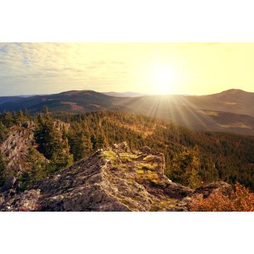 Lais Puzzle - Sonnenuntergang über dem Nationalpark Sumava in der Tschechischen Republik - 2.000 Teile