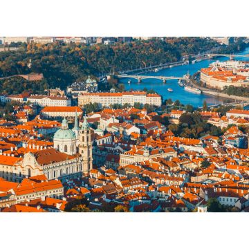 Lais Puzzle - Luftaufnahme des Stadtteils Mala Strana, Prag, Tschechische Republik, rote Ziegeldächer - 1.000 Teile