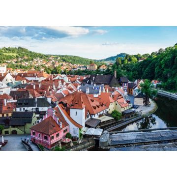 Lais Puzzle - St. Veitskirche und Stadtbild von Cesky Krumlov, Tschechische Republik. UNESCO-Welterbestätte - 1.000 Teile