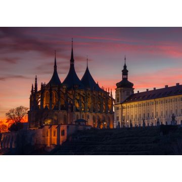 Lais Puzzle - Sonnenuntergang über der St. Barbara-Kirche, Kutná Hora, Tschechische Republik - 1.000 Teile